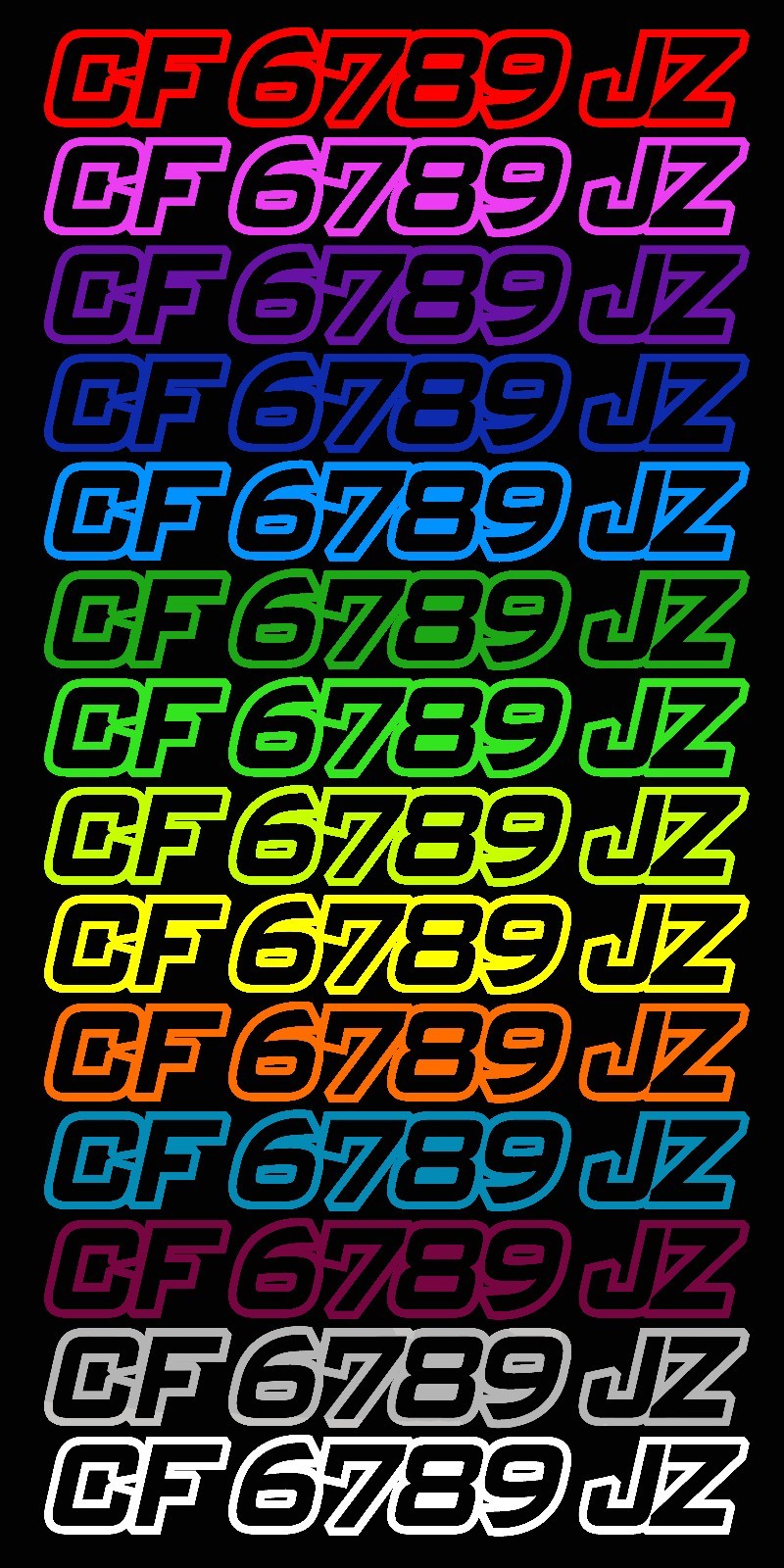 PWC WATER CRAFT BOAT HULL ID JET SKI SEA DOO CUSTOM REGISTRATION DECAL STICKER