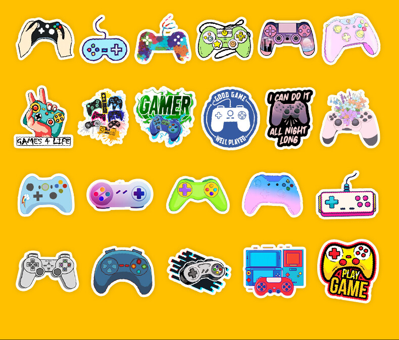 50Pcs Stickers Nintendo Xbox PS5 Video Game Controllers Luggage Laptop Car Vinyl