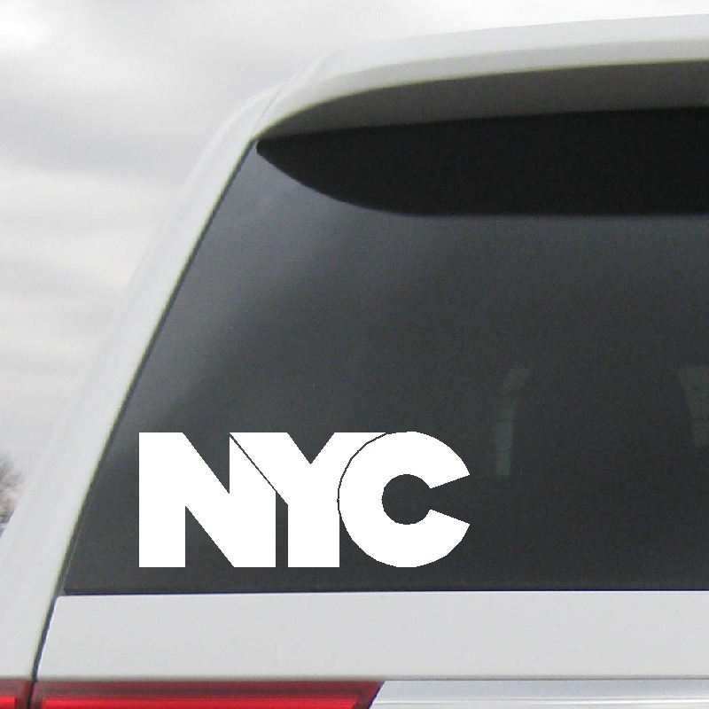 NYC Logo Sticker Decal New York City Vinyl Manhattan Empire State Trade Center