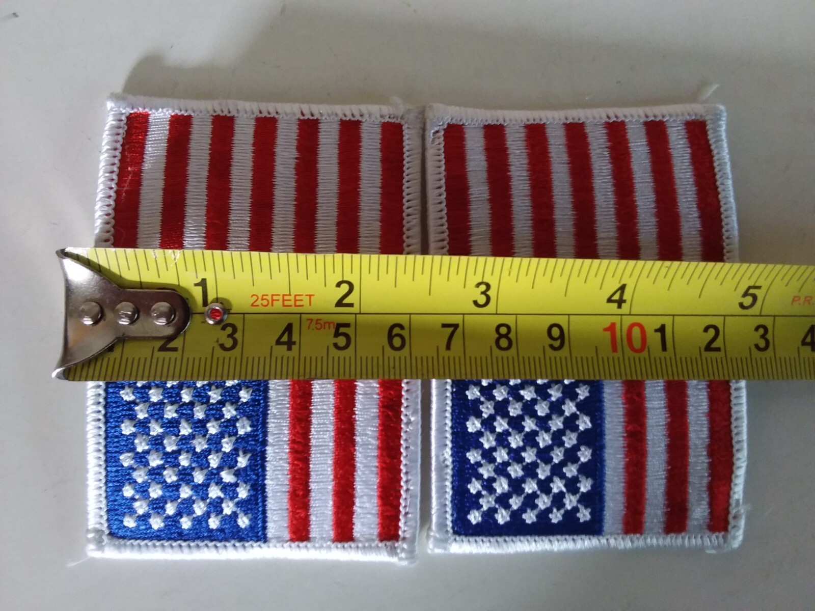 Patriotic USA Letters Static Window Stickers Decals + 2 Flag Patches 4th of July