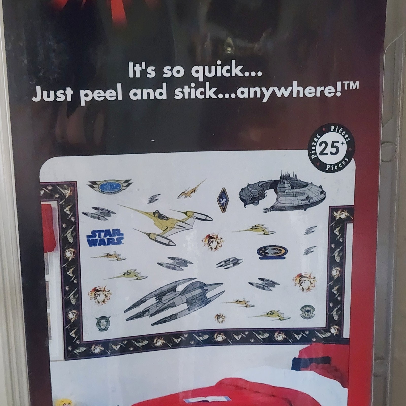 2 Star Wars Episode 1 TPM Jumbo Stick-Ups Set Of 25 Total 50 Wall Stickers 1999