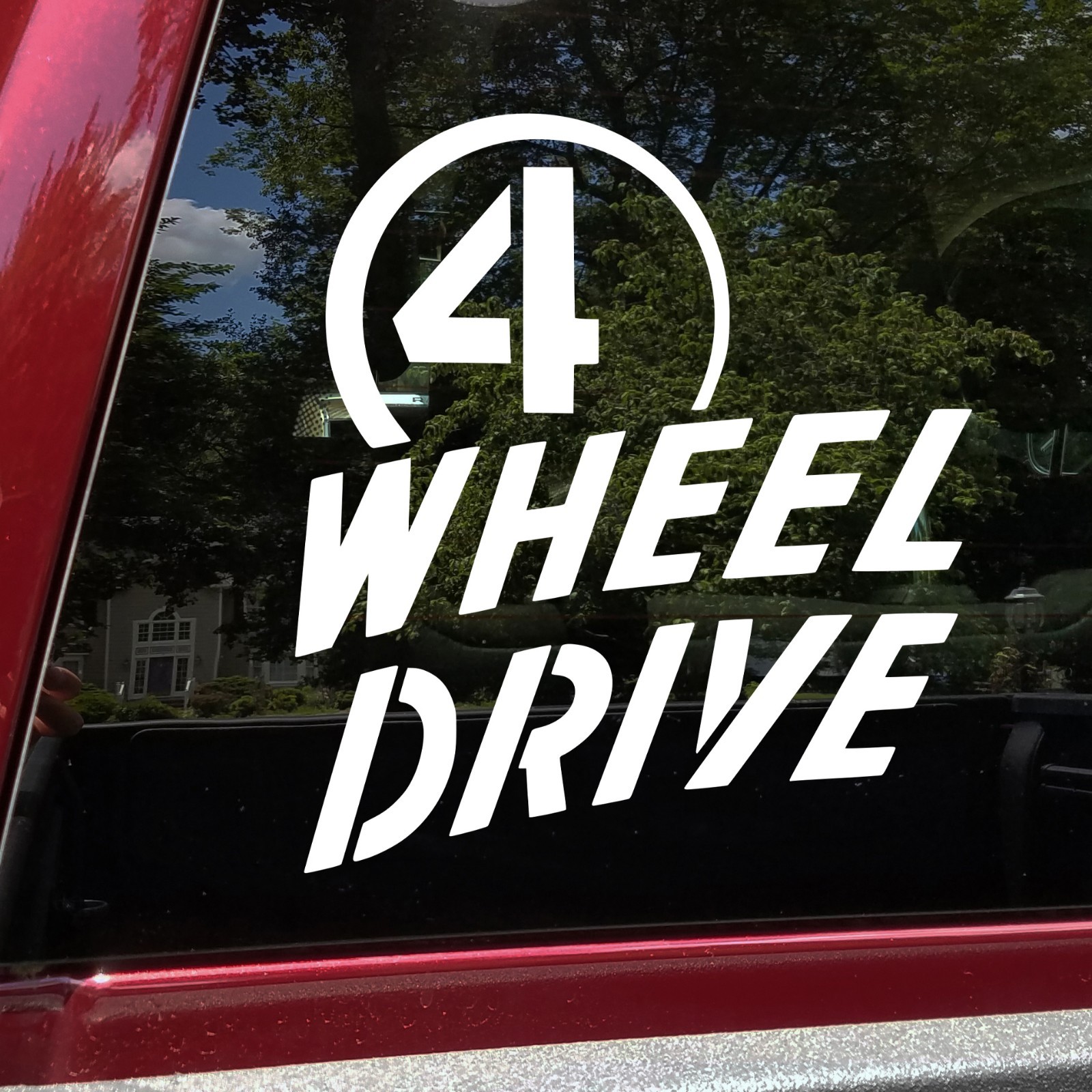 4 Wheel Drive Vinyl Decal Sticker Off Road 4×4 Truck Trail Vehicle Window