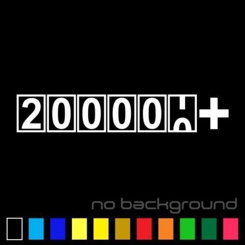 200000+ Miles Sticker Vinyl Decal High Mileage Km Car Window Funny FCK JDM