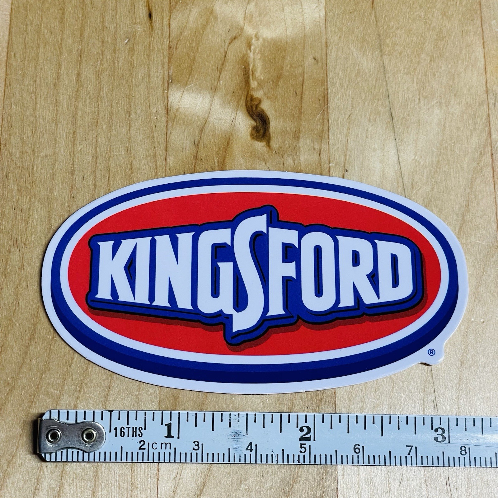 Kingsford Charcoal Grilling Barbecue 3.25" Glossy Grill Red Logo Sticker Decal