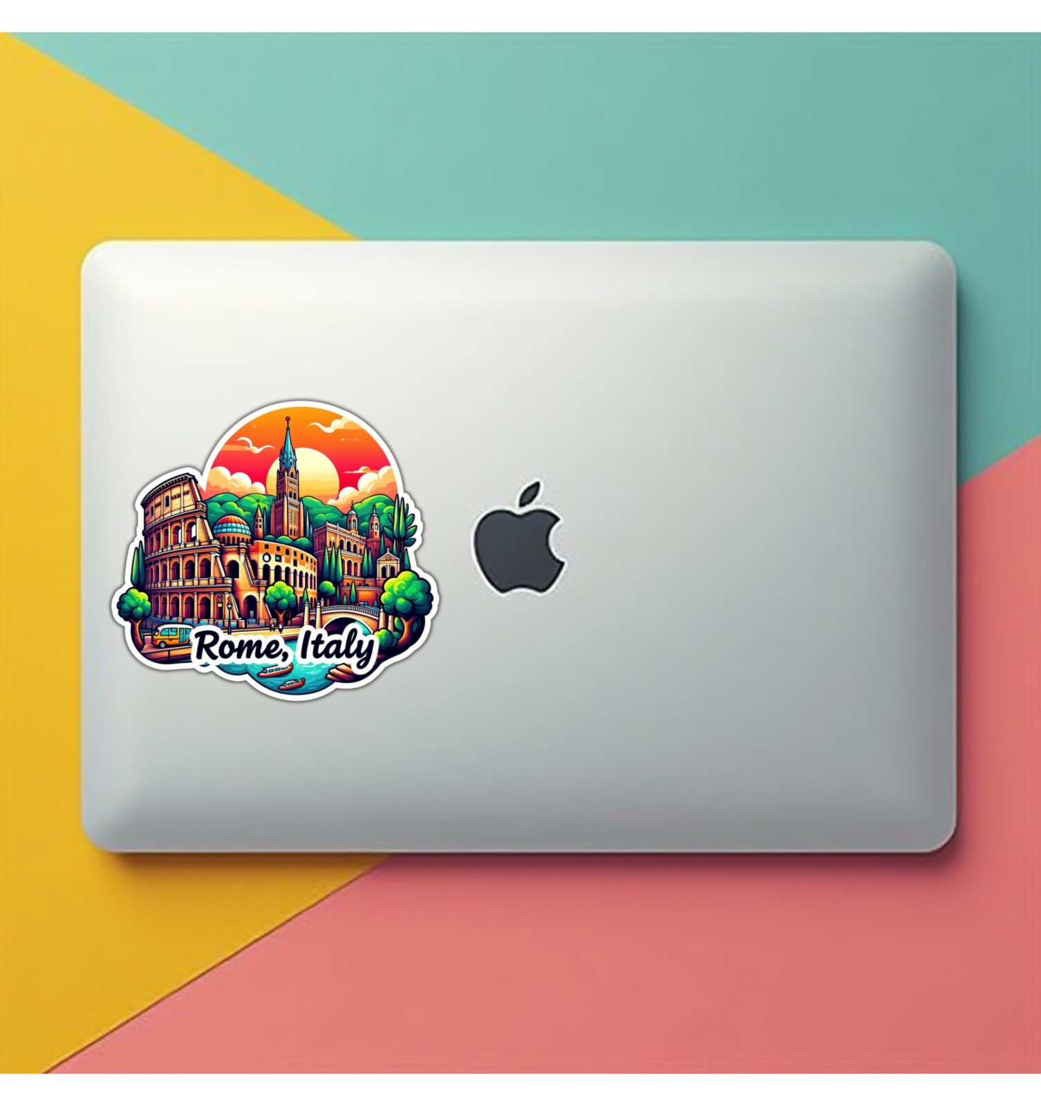 Rome Italy Fridge Magnet or Laptop Sticker