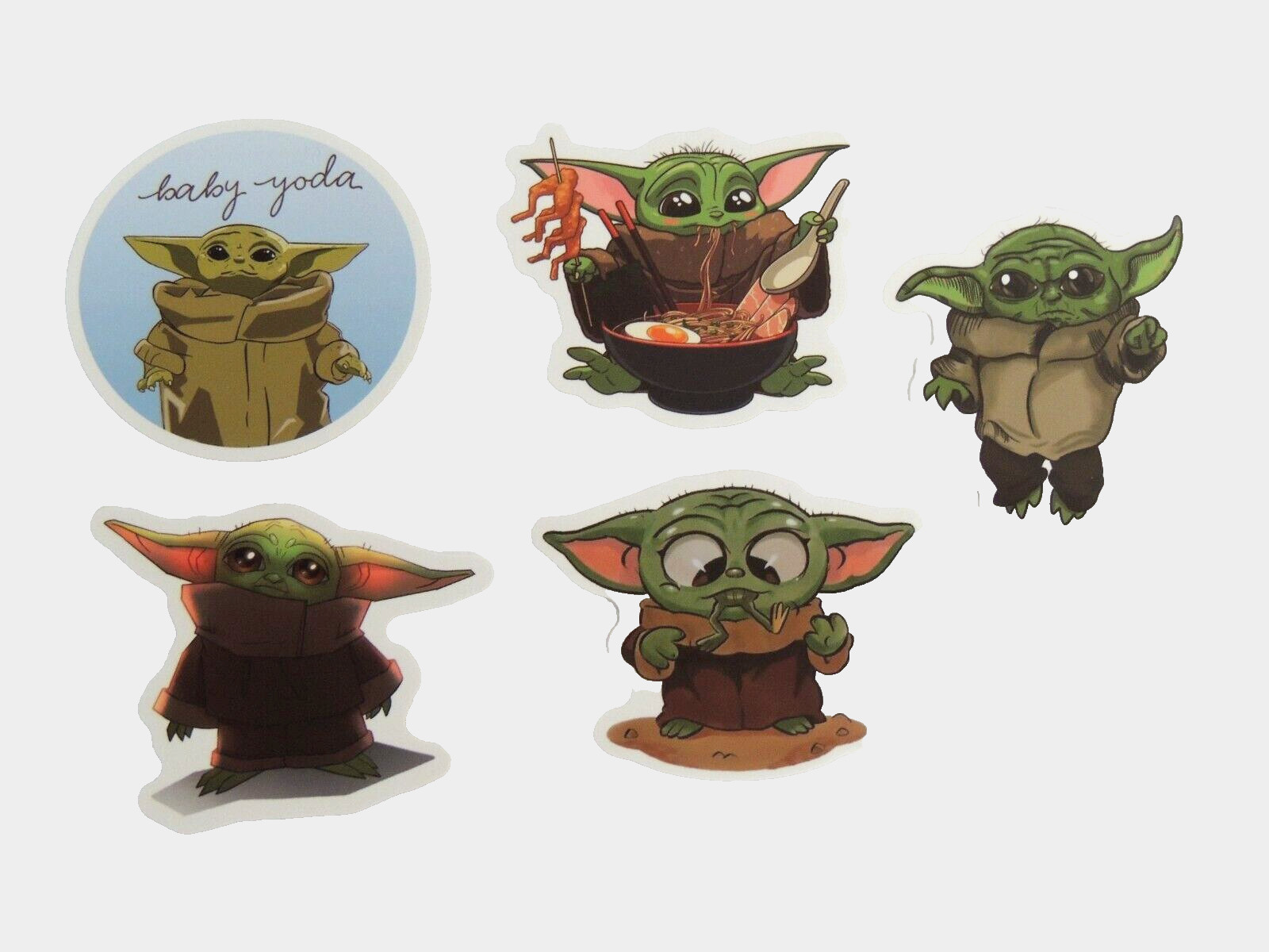 Baby Yoda Sticker Lot Grogu Mandalorian Star Wars Cute!