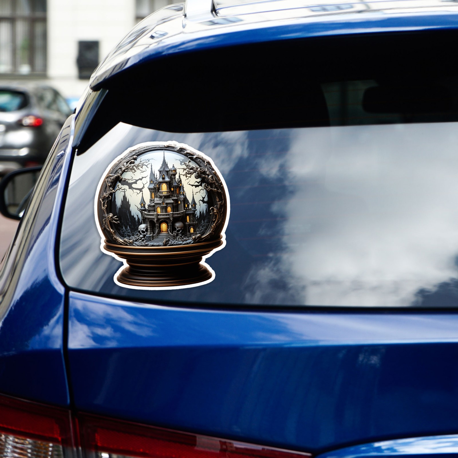 Crystal Ball Haunted Castle – Vinyl Decal Sticker – Car Window Laptop – #1950