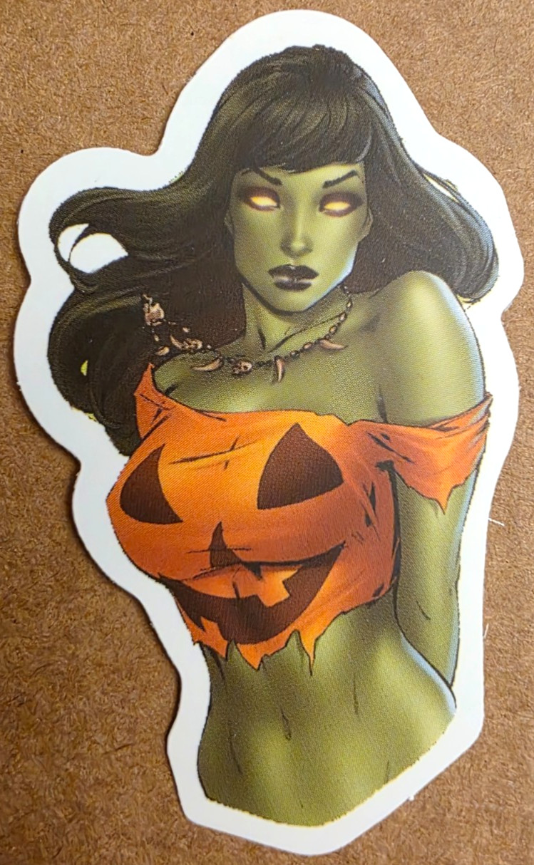 Halloween Sticker Girl Witch Vampire Ghost Beach Bikini Hulk Comic Anime Manga