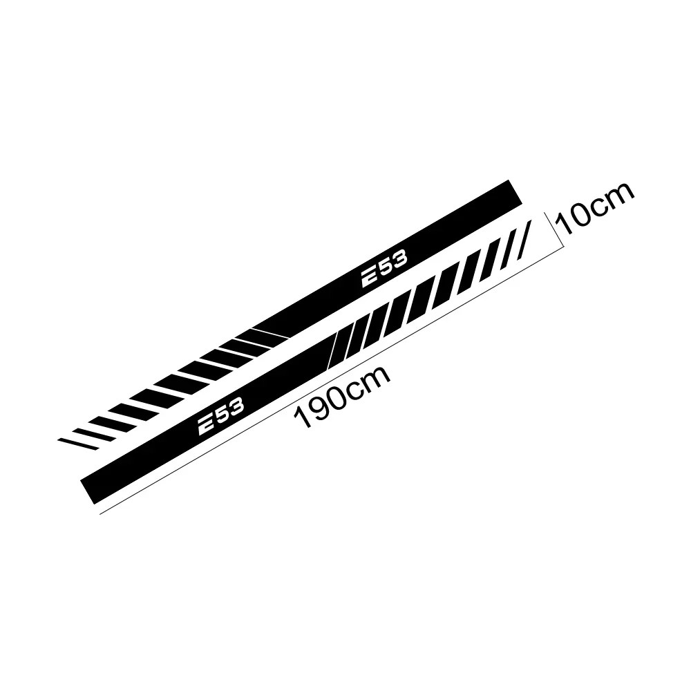 Aftermarket Side Door Body Vinyl Decal for BMW (E28–E93) | Color Change Film Sti