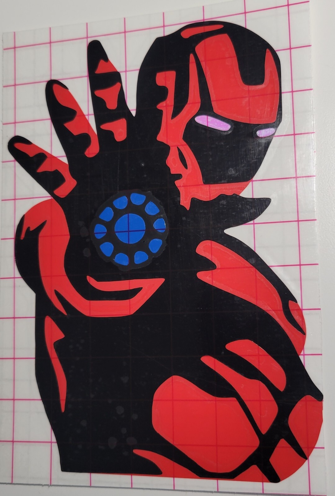 Iron man car decal marvel waterproof 5.5 inches superhero Stark Industries