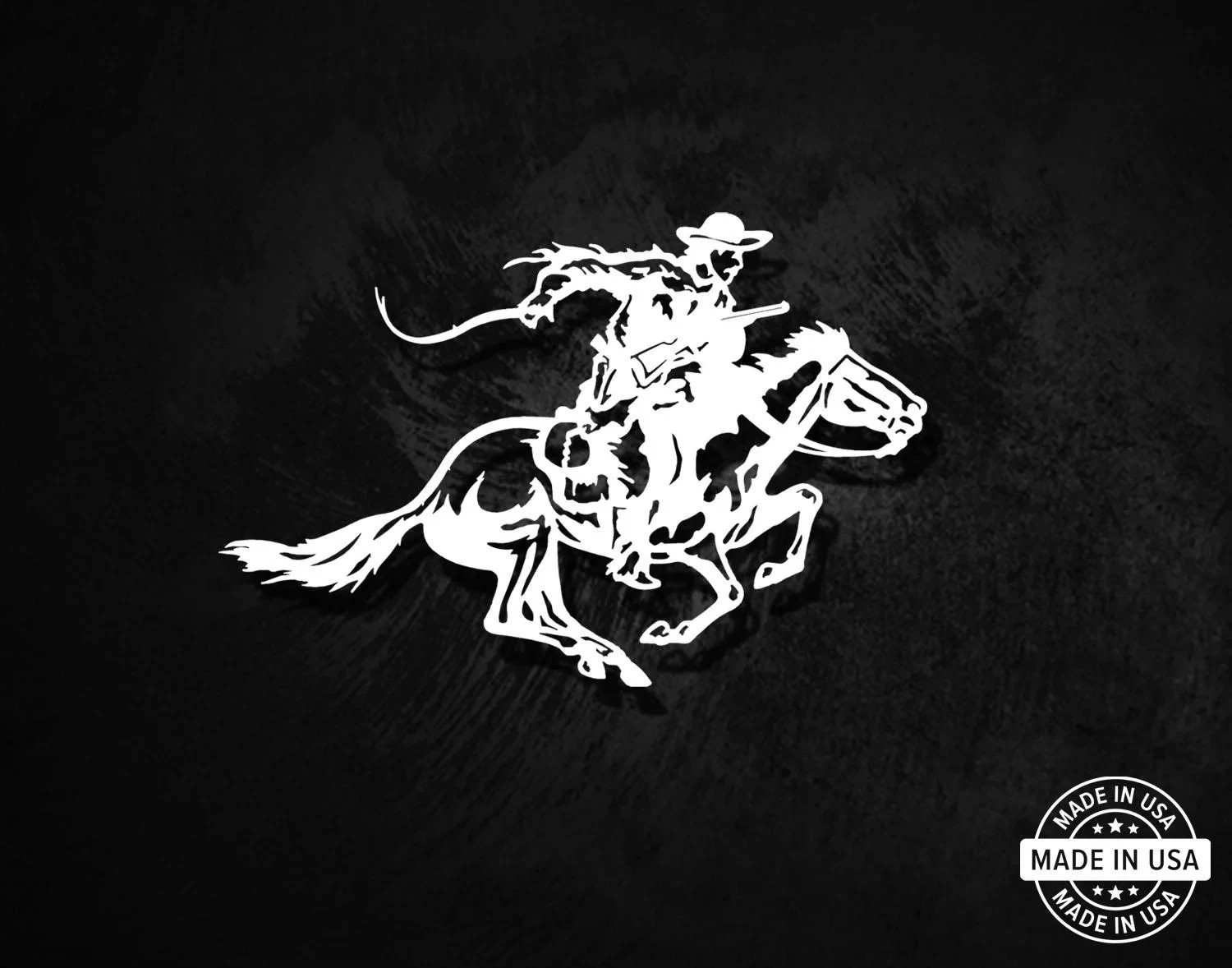 Winchester Horse Decal, Vinyl Die Cut Window Sticker, 100% Made In USA