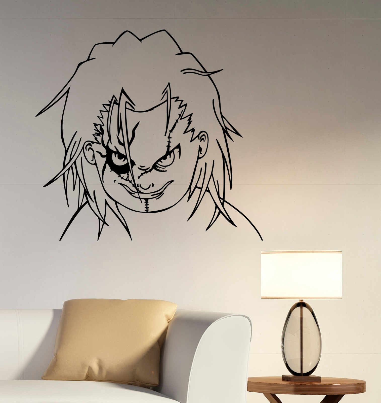 Chucky Child's Play Wall Sticker Vinyl Decal Movie Art Bedroom Horror Decor ckp4