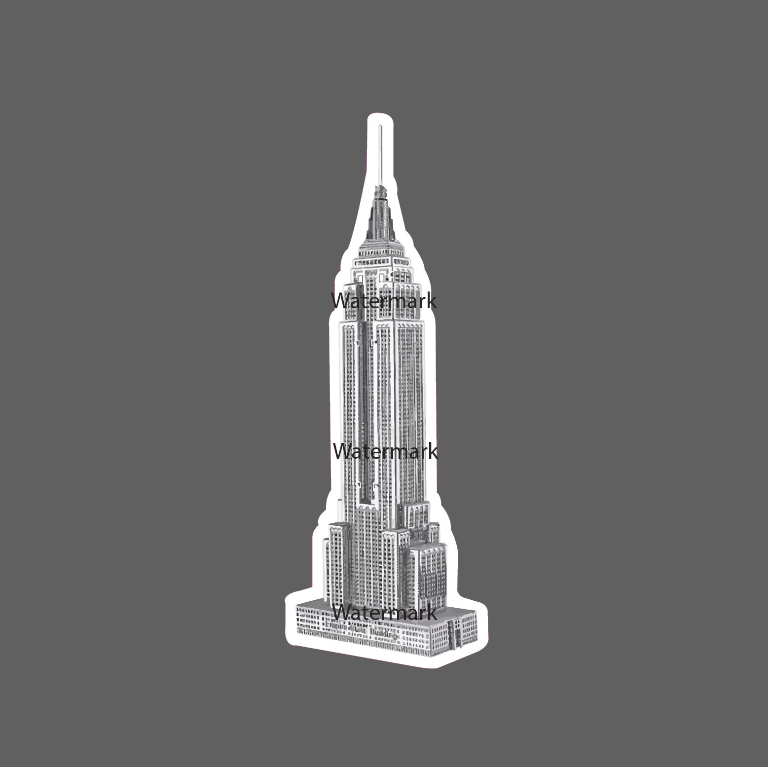 Empire State Building Sticker NY Waterproof – Buy Any 4 For $1.75 EACH Storewide