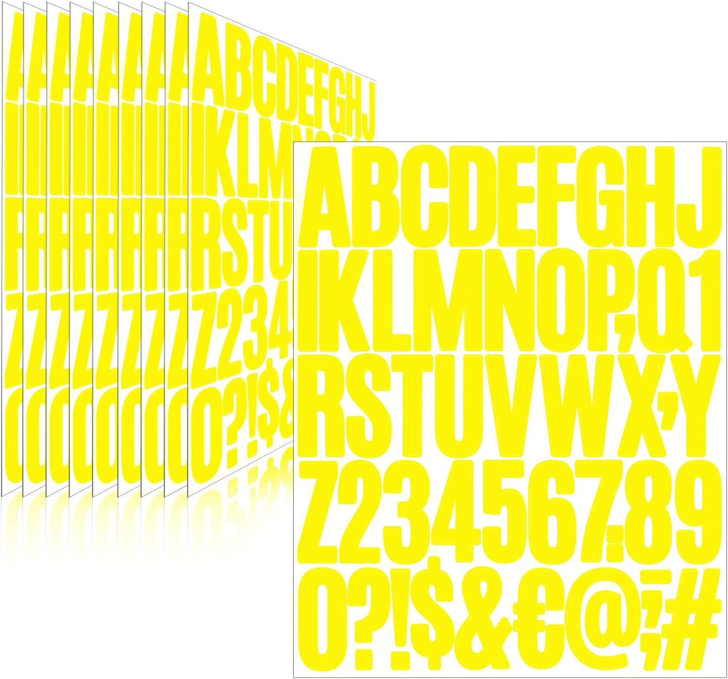 810 Piece 10 Sheet Letter Stickers – Self Adhesive Vinyl Waterproof Mailbox Numb