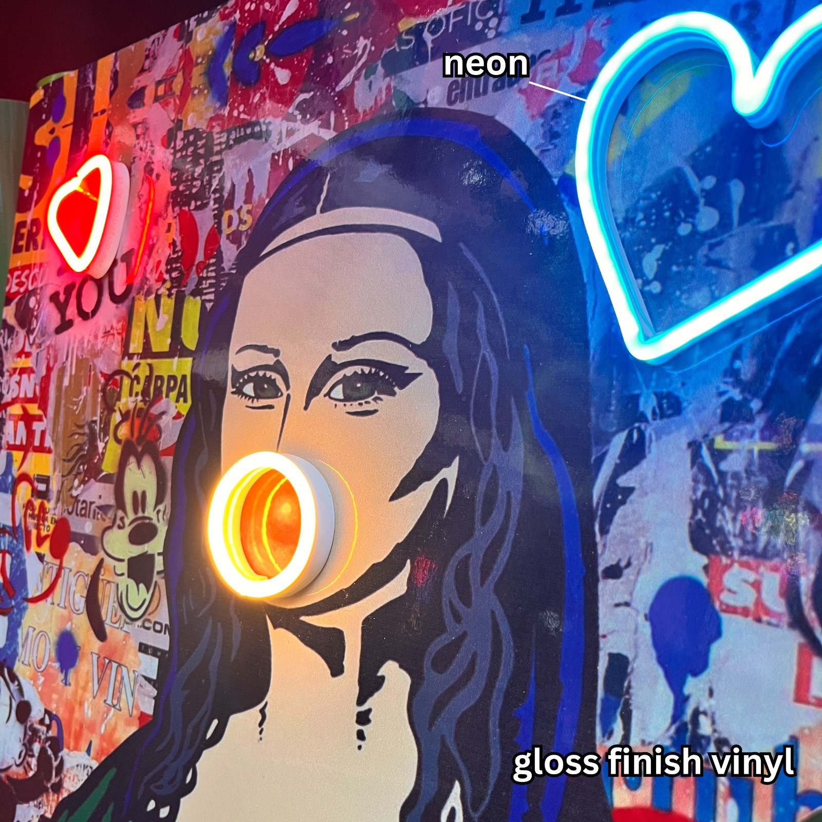 Mona Lisa neon sign – Mona Lisa pop art – Mona lisa Modern neon sign decor