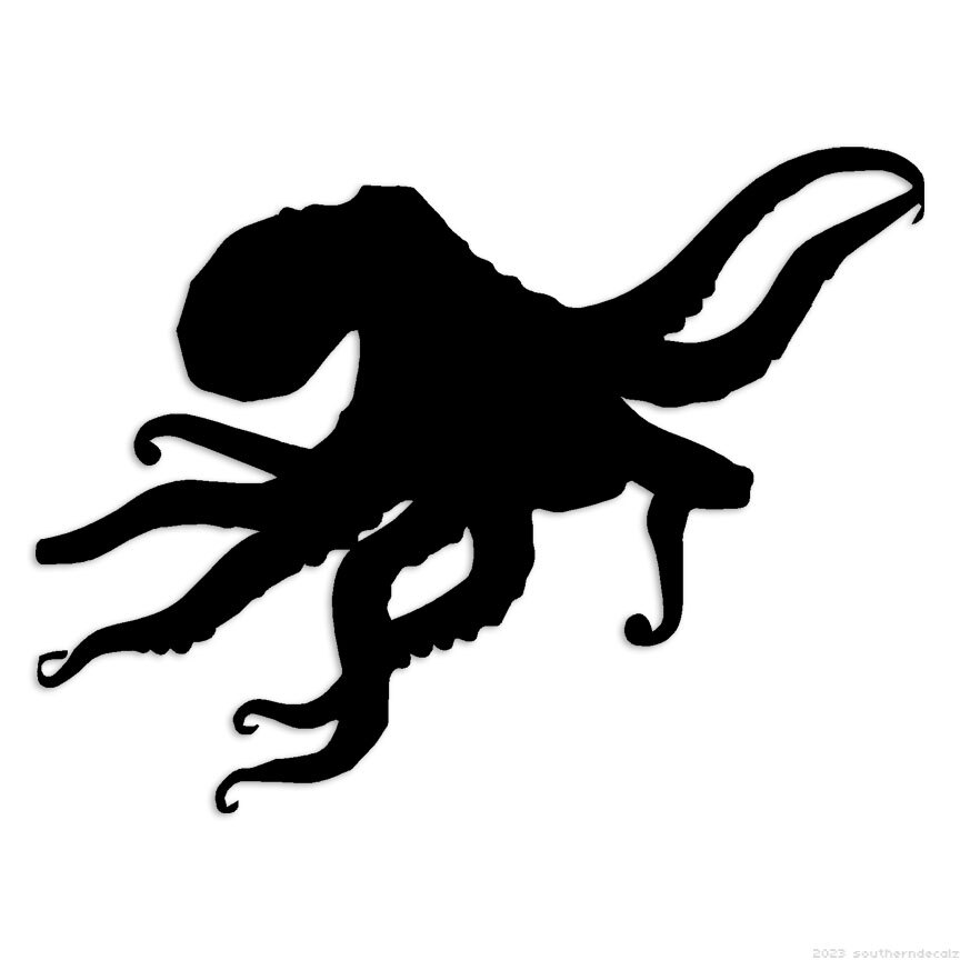 Octopus – Decal Sticker – Multiple Colors & Sizes – ebn6782