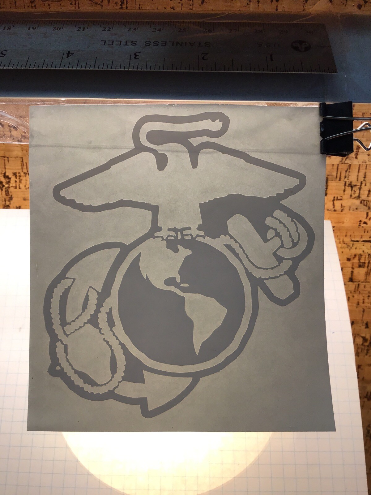 Marine Logo USMC Semper Fi – WHITE – Vinyl Sticker Decal – MM4.1282