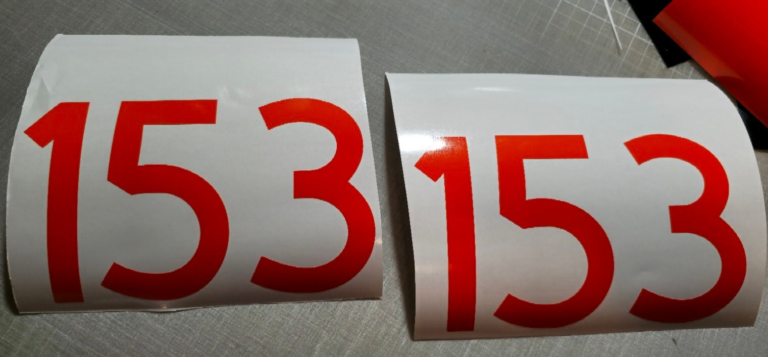 TWO Custom Mailbox Address Street Numbers Vinyl Decal House Business Door 3.0