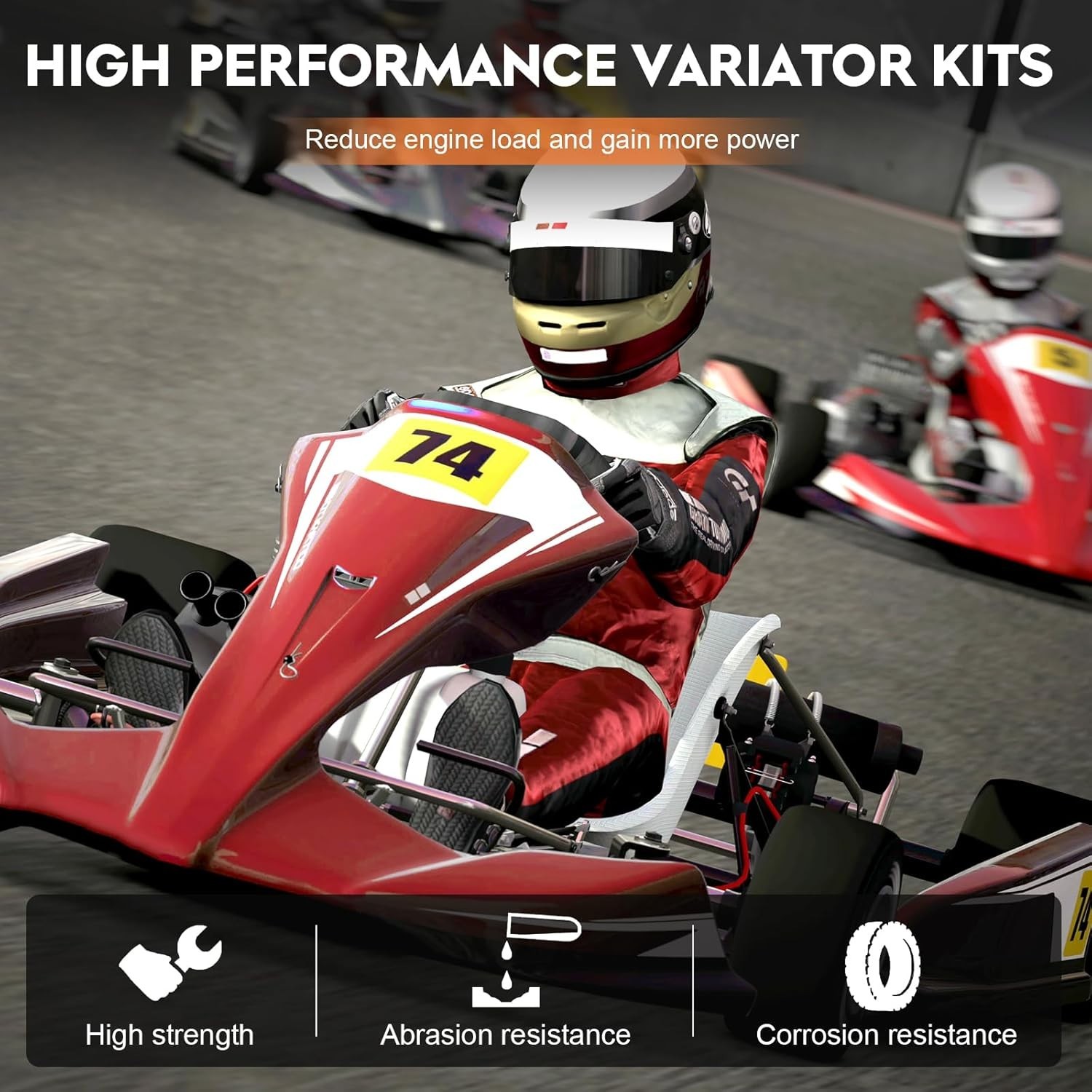 Fit for Gy6 150cc High Performance Clutch Set, Racing Scooter Variator,Fit