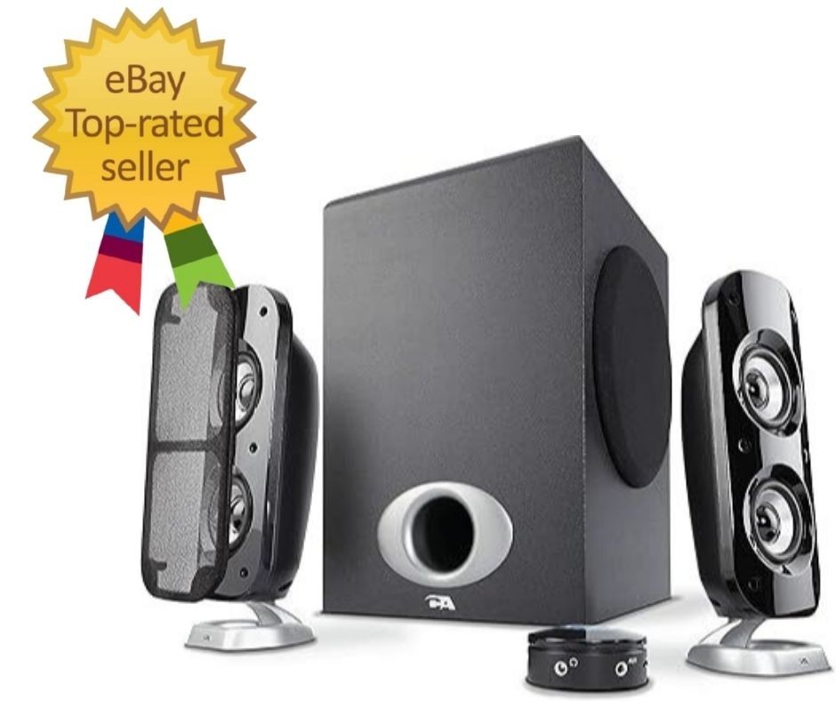 2.1 Multimedia Speaker System with Subwoofer, 80 Watts Peak Power, Strong Bas…