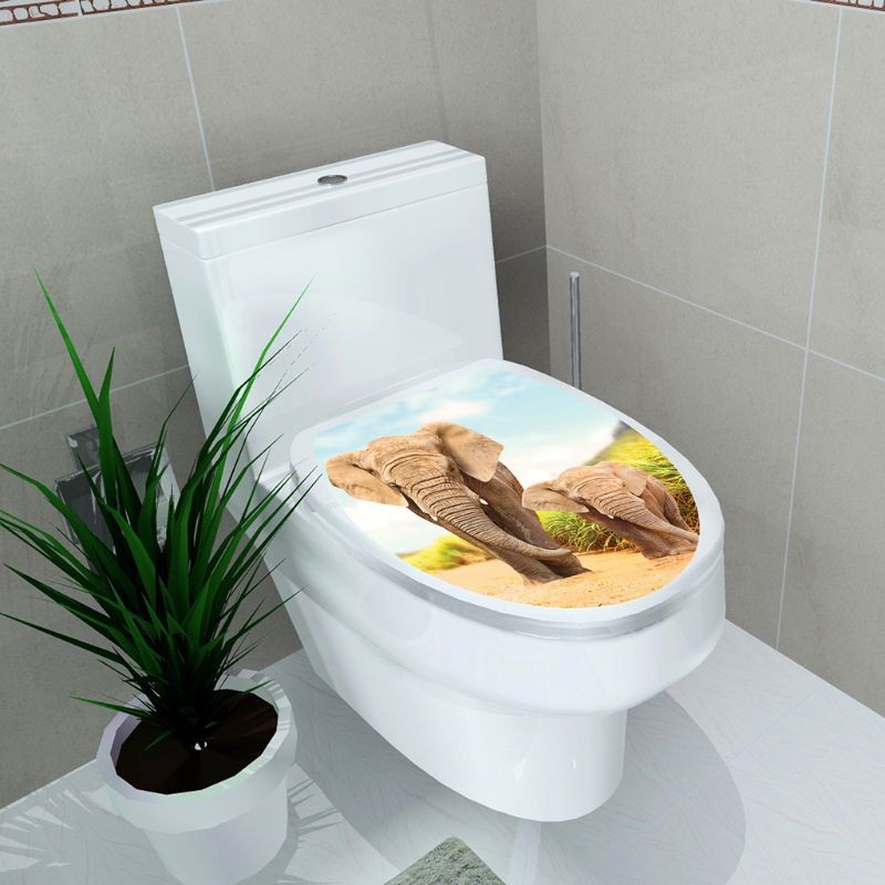New Simplicity for Fresh Style Toilet for Seat Wall Sticker Art Bathroom Decals