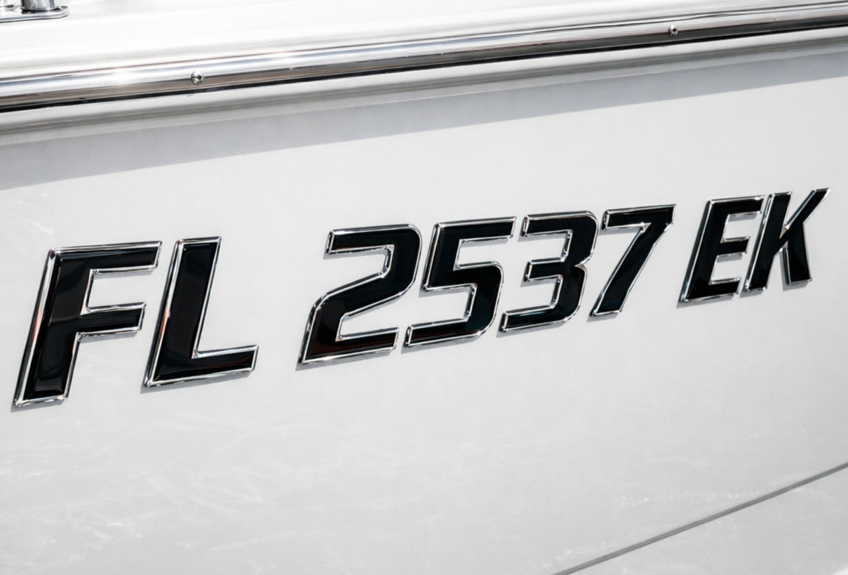 Boat Registration Numbers – Marine-Grade Waterproof Vessel Registration Decals