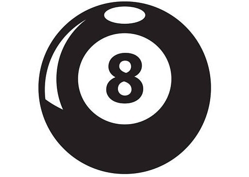 8 Ball Vinyl Decal Sticker Bumper Window Wall Car Eight Ball Billiards Pool(1)