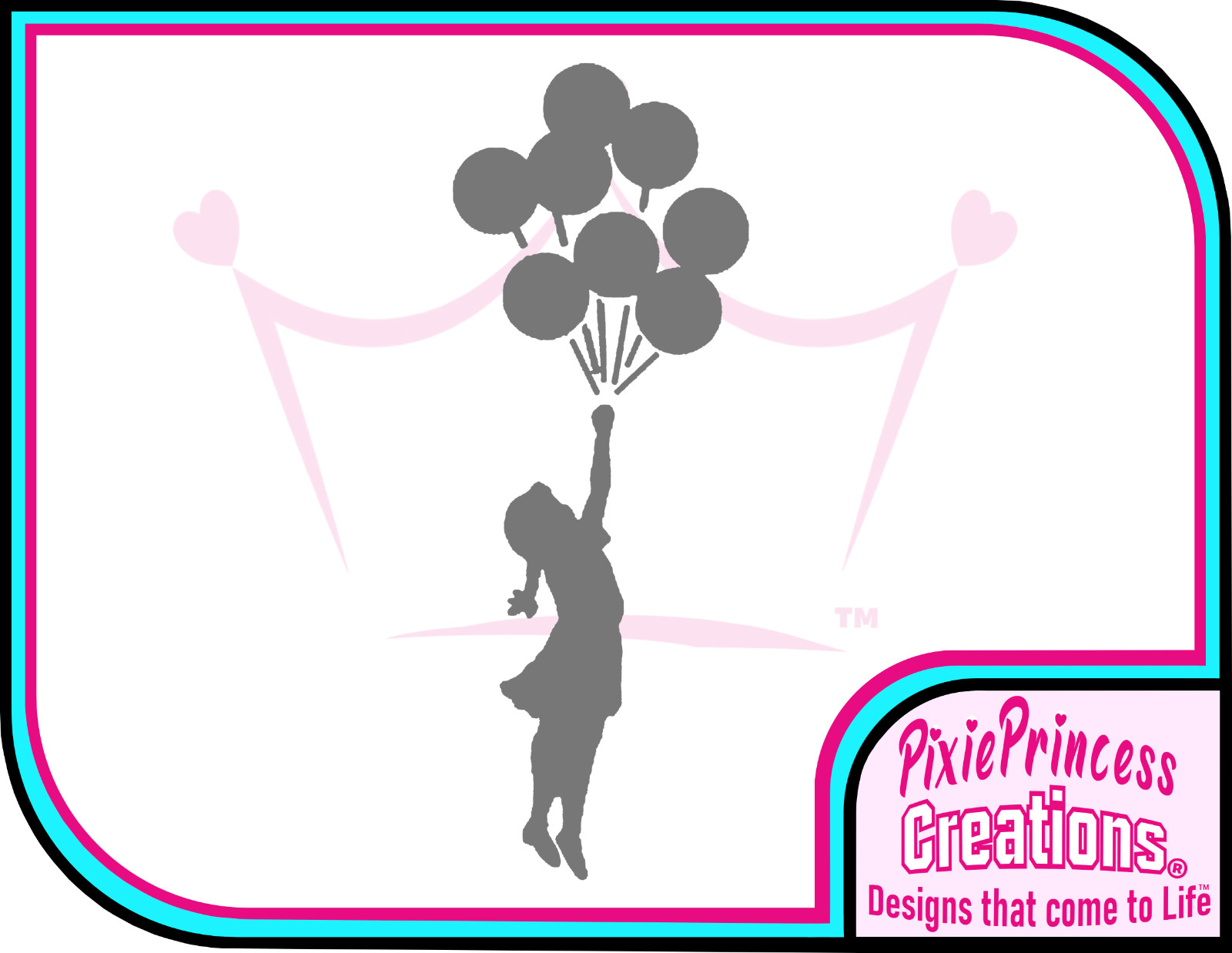Banksy Girl Balloons C Vinyl Sticker Wall Art Poster Car Home Decor Room Decal