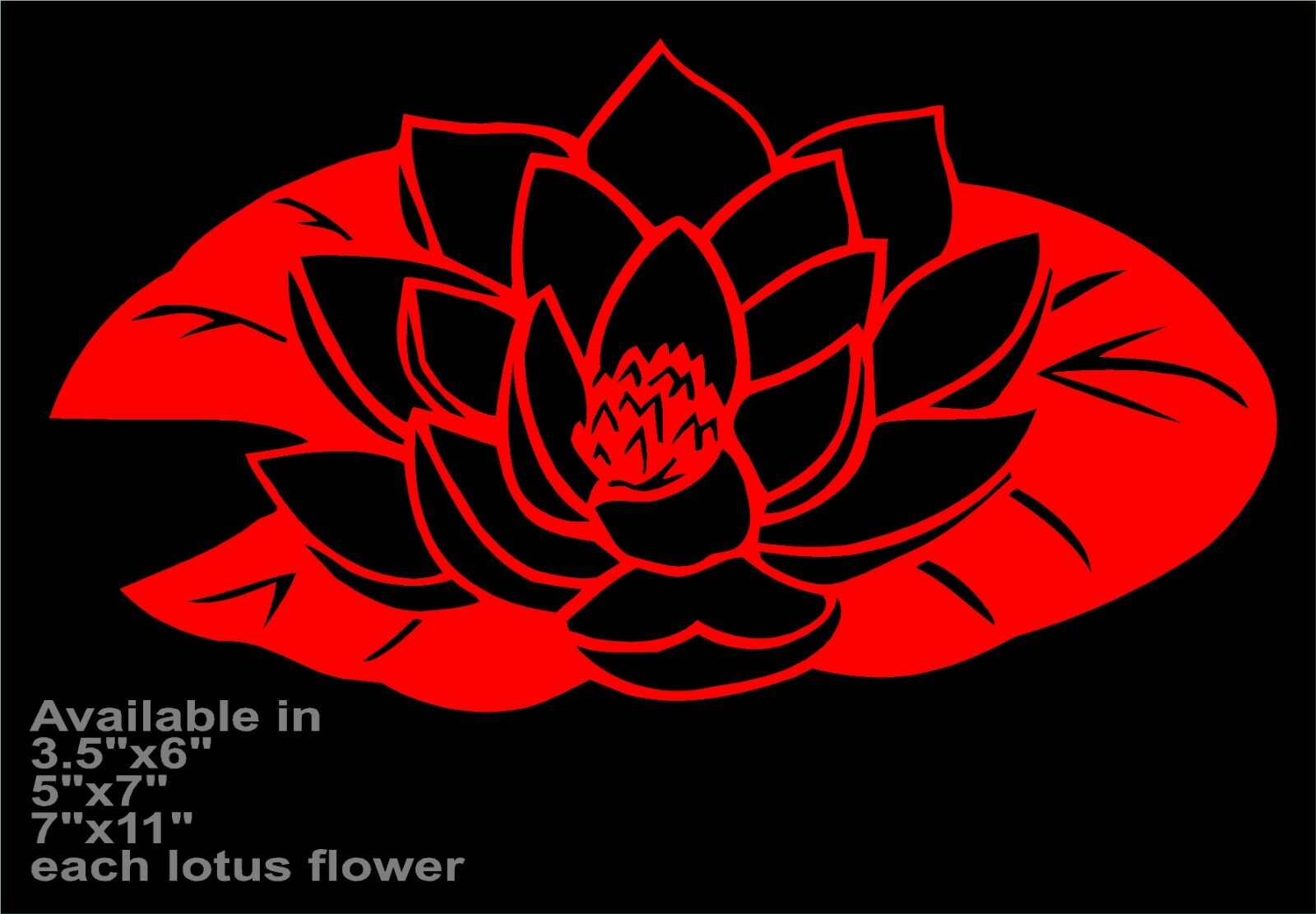 Lotus Decal Flower Of Life vinyl car window sticker x 2