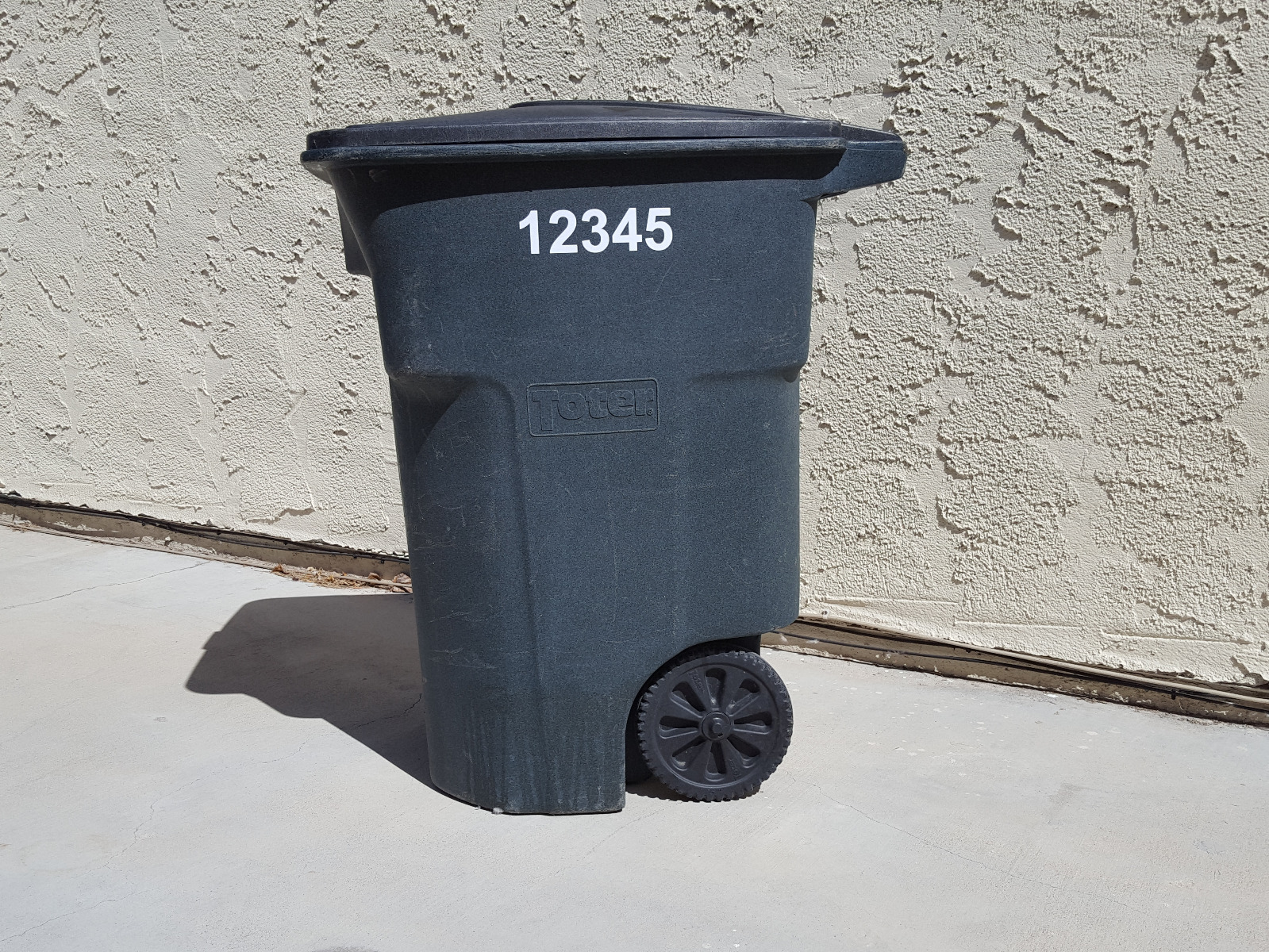 Custom Trash Bin / Wheelie Bin Address Number/Street Decal Stickers