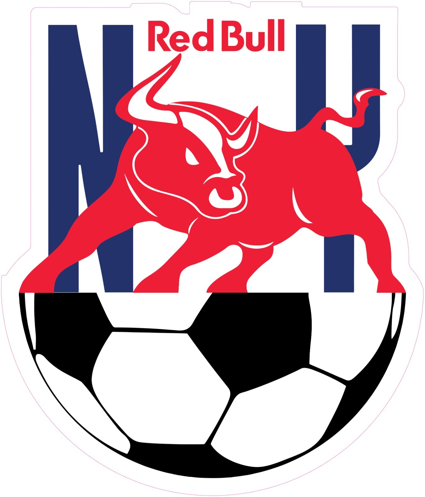 New York Red Bull Soccer Vinyl Decal Sticker Car Truck Bumper Laptop Mug Tumbler