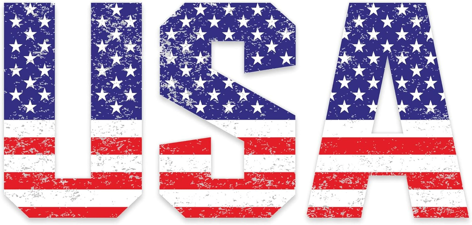 American Flag Decal 5.75X2.7 Inches – Made in the USA – Vinyl Lettering, Patriot