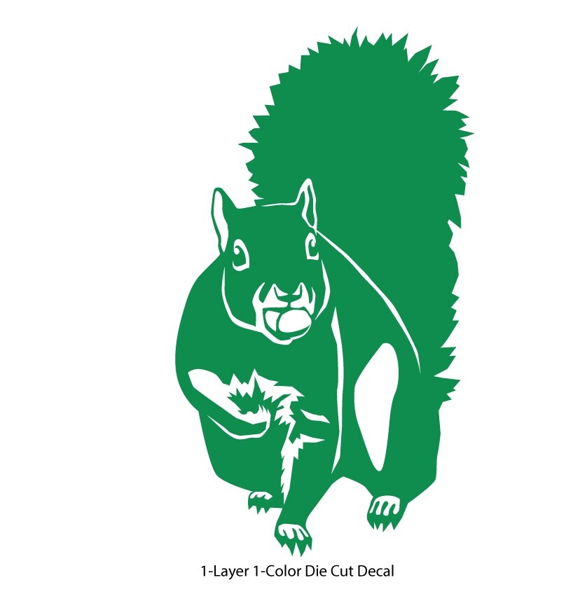 Animals – Wild Life – Tree Squirrel 1 Laptop, Car, Bumper, Door Decal Sticker