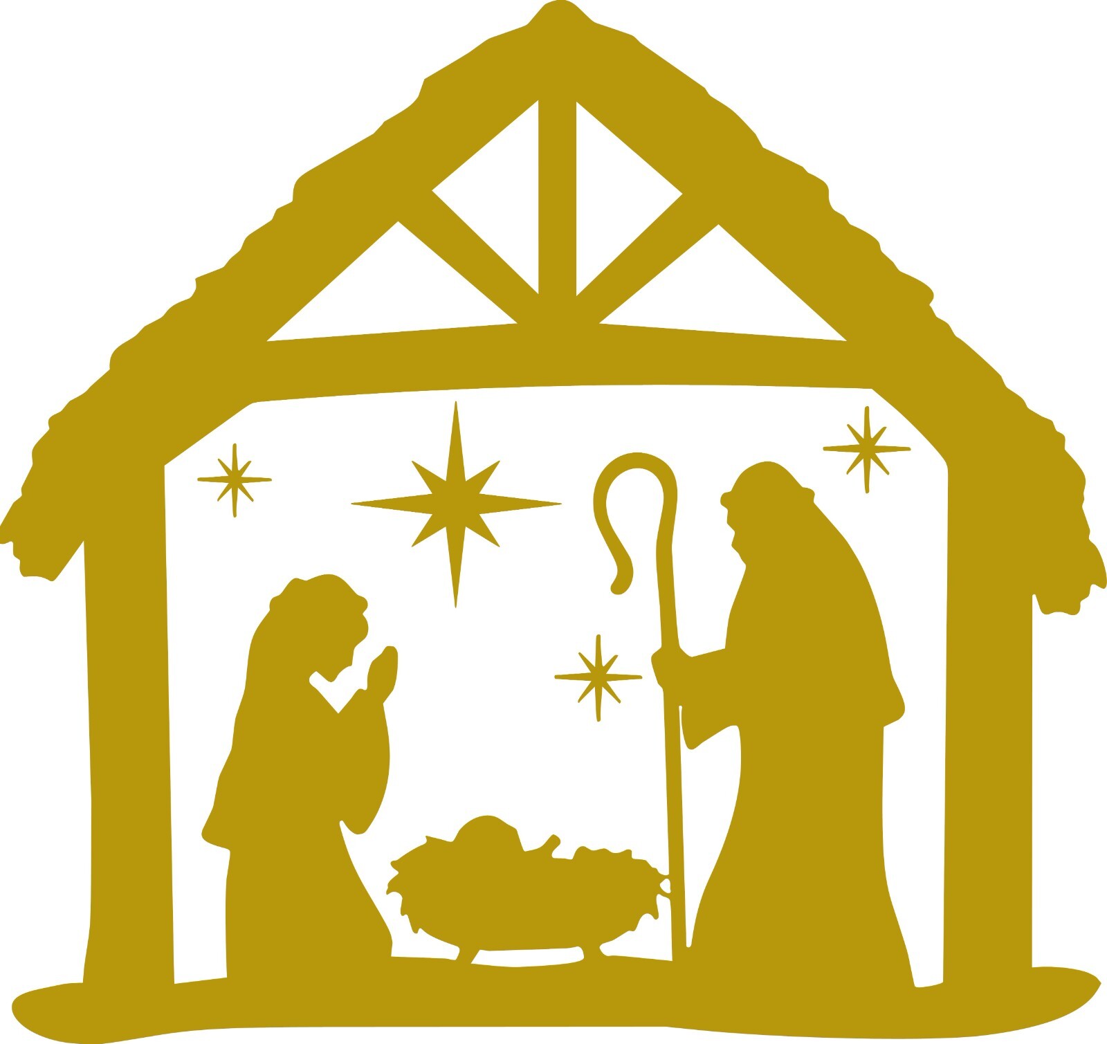 Christmas decal/ 5.5"w x 5"h The Night of his Birth In your Choice of color