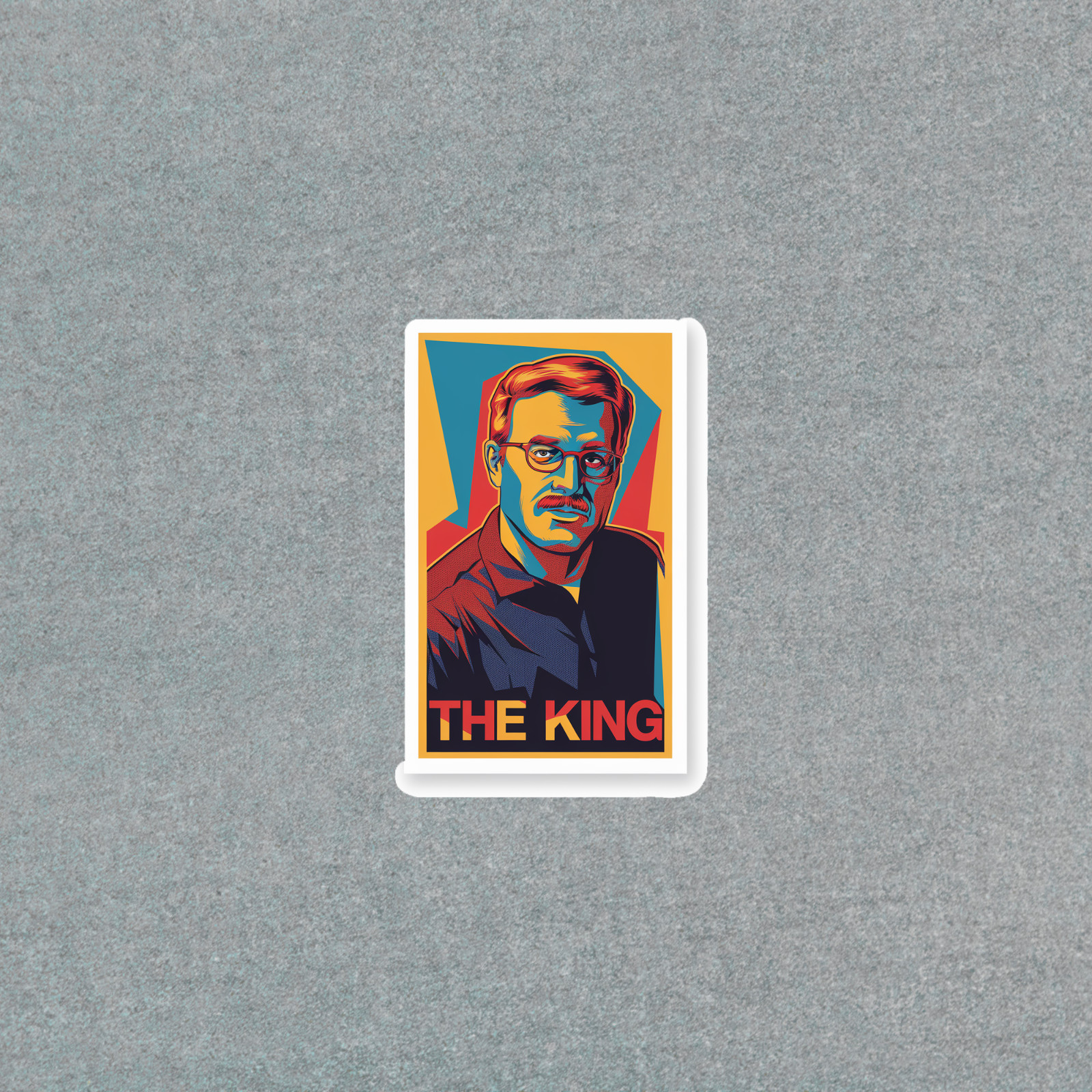 The King Pop Art Inspired Portrait Painting Sticker Decal #5804