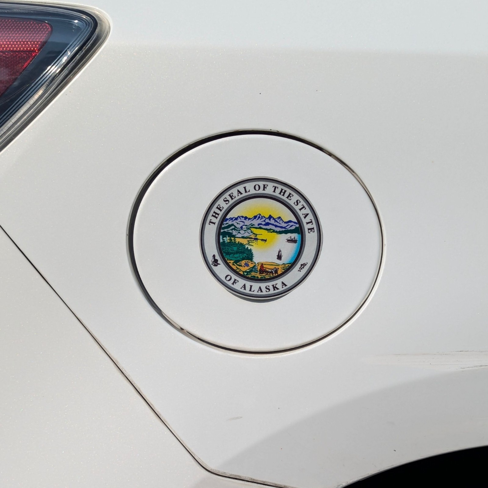 Alaska State Seal Decal – Adhesive Printed Vinyl Reflective Sticker