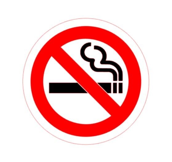 No Smoking Sticker Sign PICK SIZE Outdoor Durable Vinyl Decal Warning Wall Door