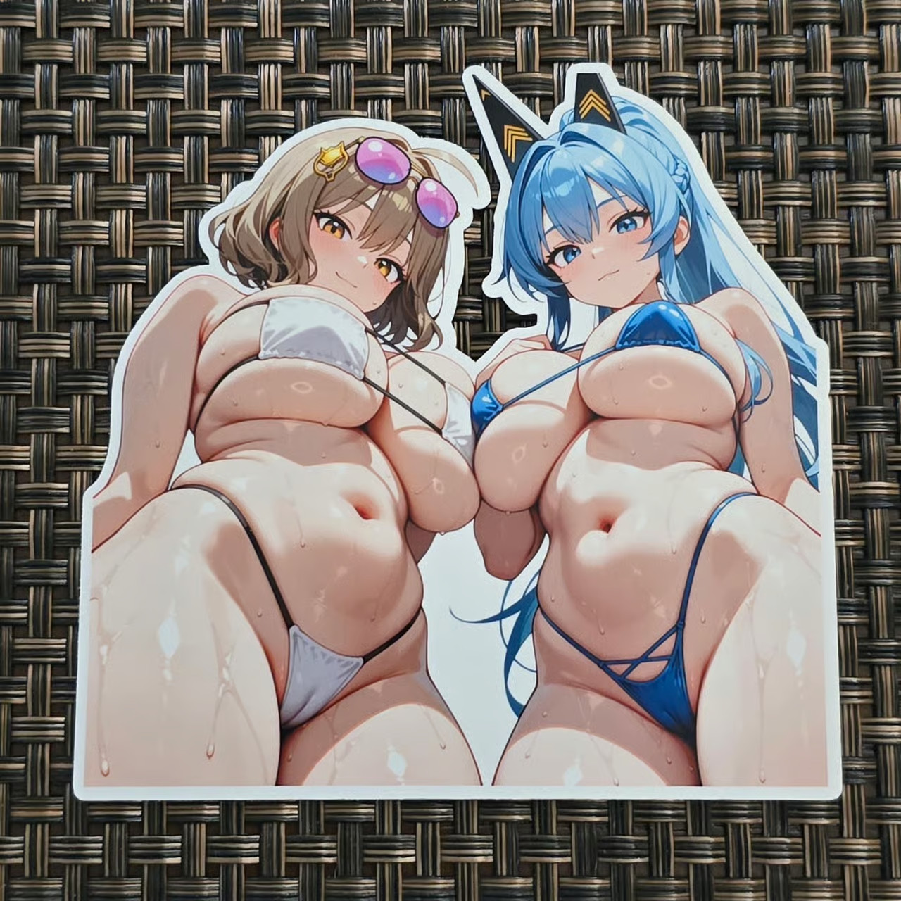 Anis and Helm Nikke: Goddess of Victory bikini anime waifu sticker