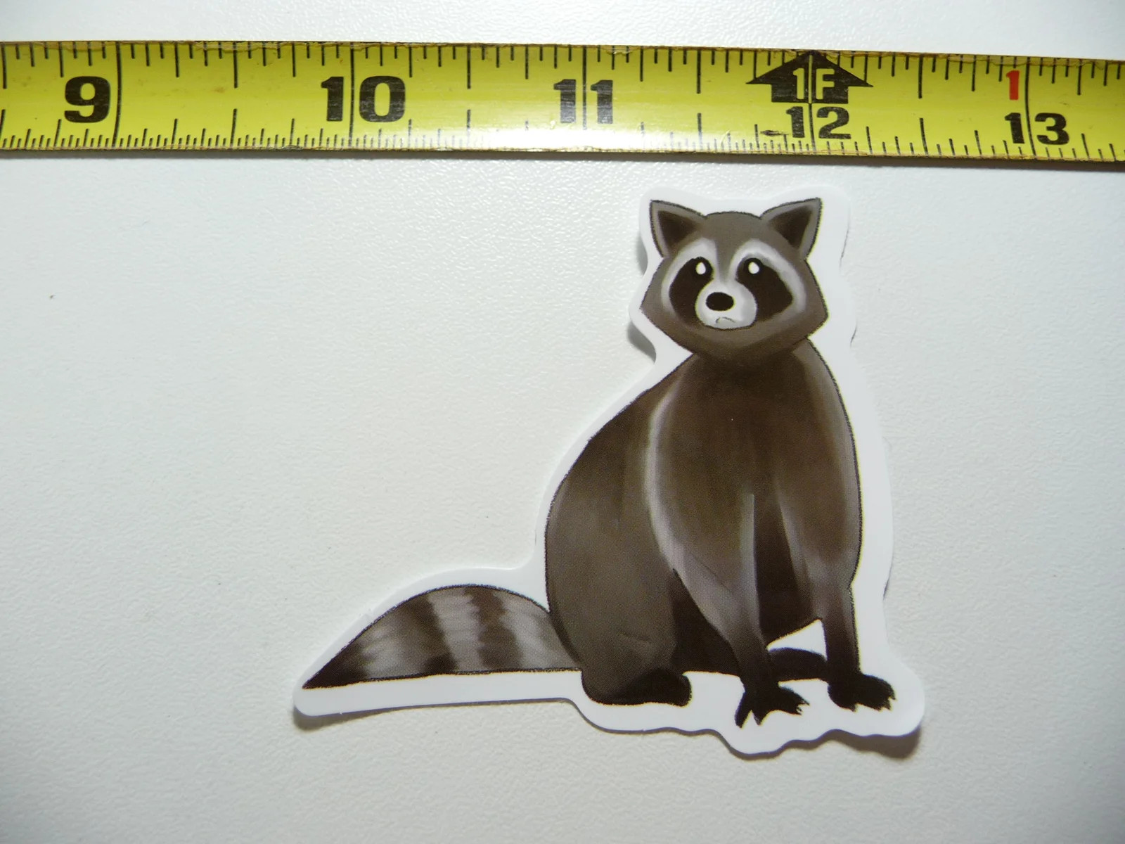 RACCOON SURPRISED SMALL STICKER DECAL WILD ANIMAL PET BANDIT MASKED