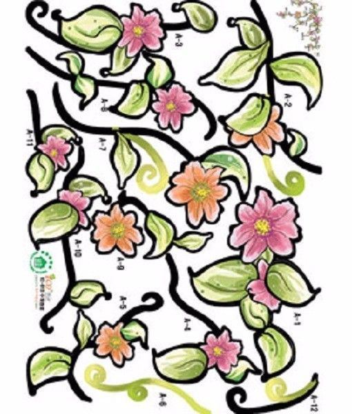 Wall Deco Sticker FLOWER 154-EC013 – S