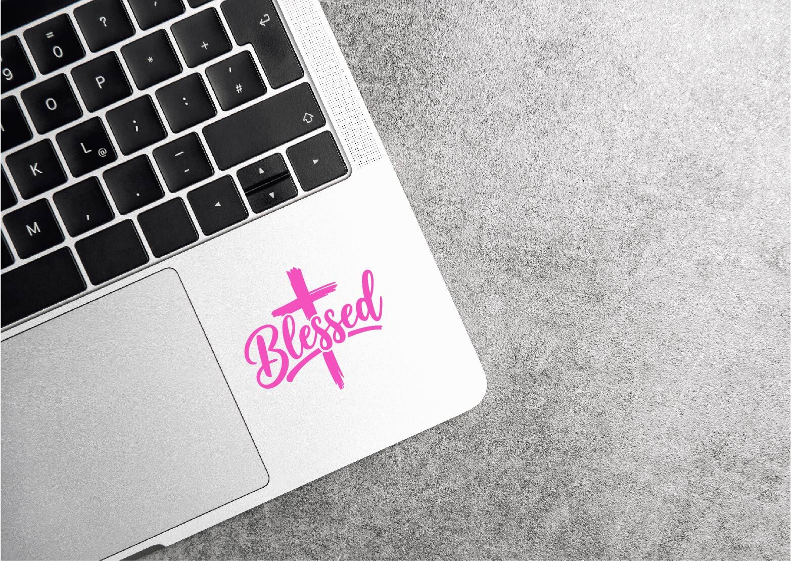 Blessed Cross Decal Sticker Jesus God Religious Gift Christian Pride Love Church