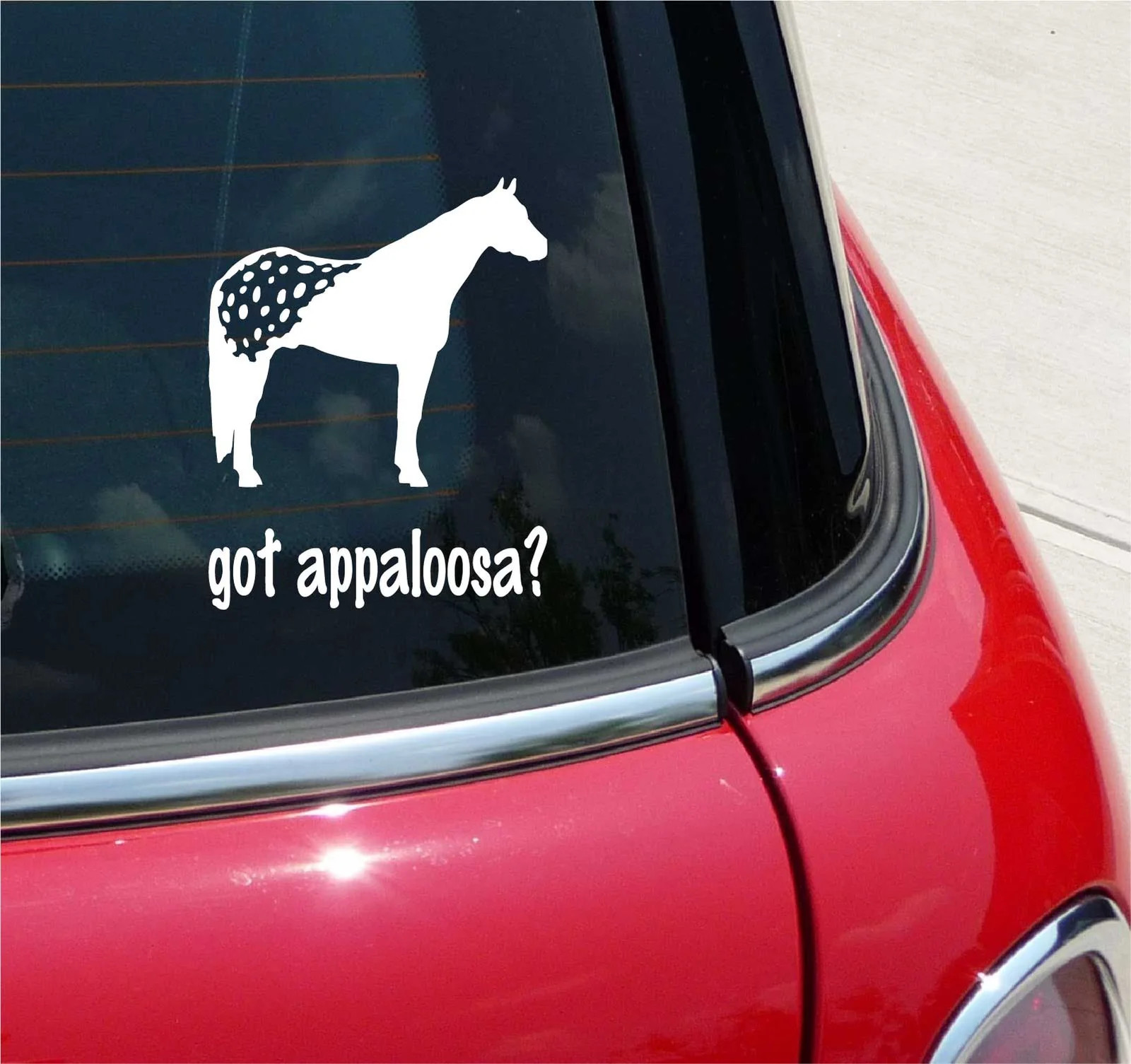 GOT APPALOOSA? APPALOOSA HORSE GRAPHIC DECAL STICKER ART CAR WALL DECOR