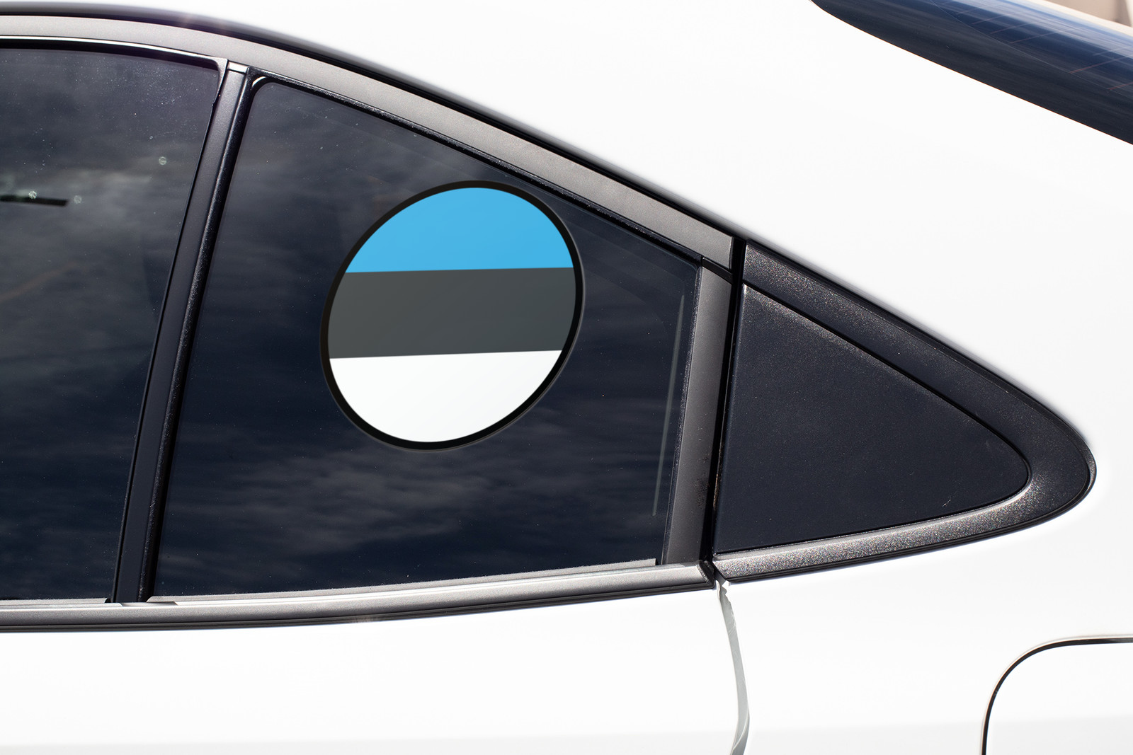 Estonia Flag Circle Sticker Decal