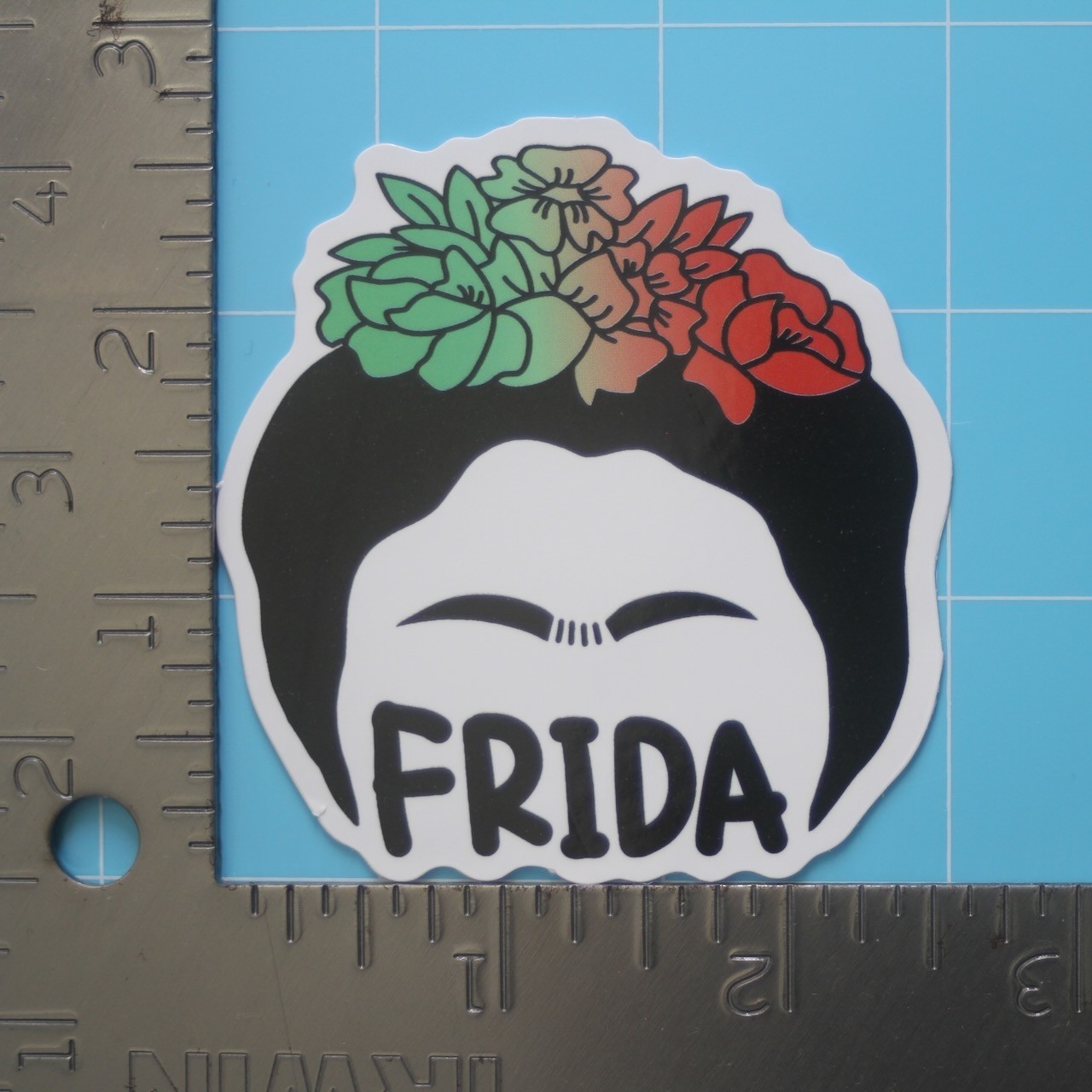 Mexican Sticker (FRIDA KAHLO) Chicano Mexico Pride, Gloss PVC Decal