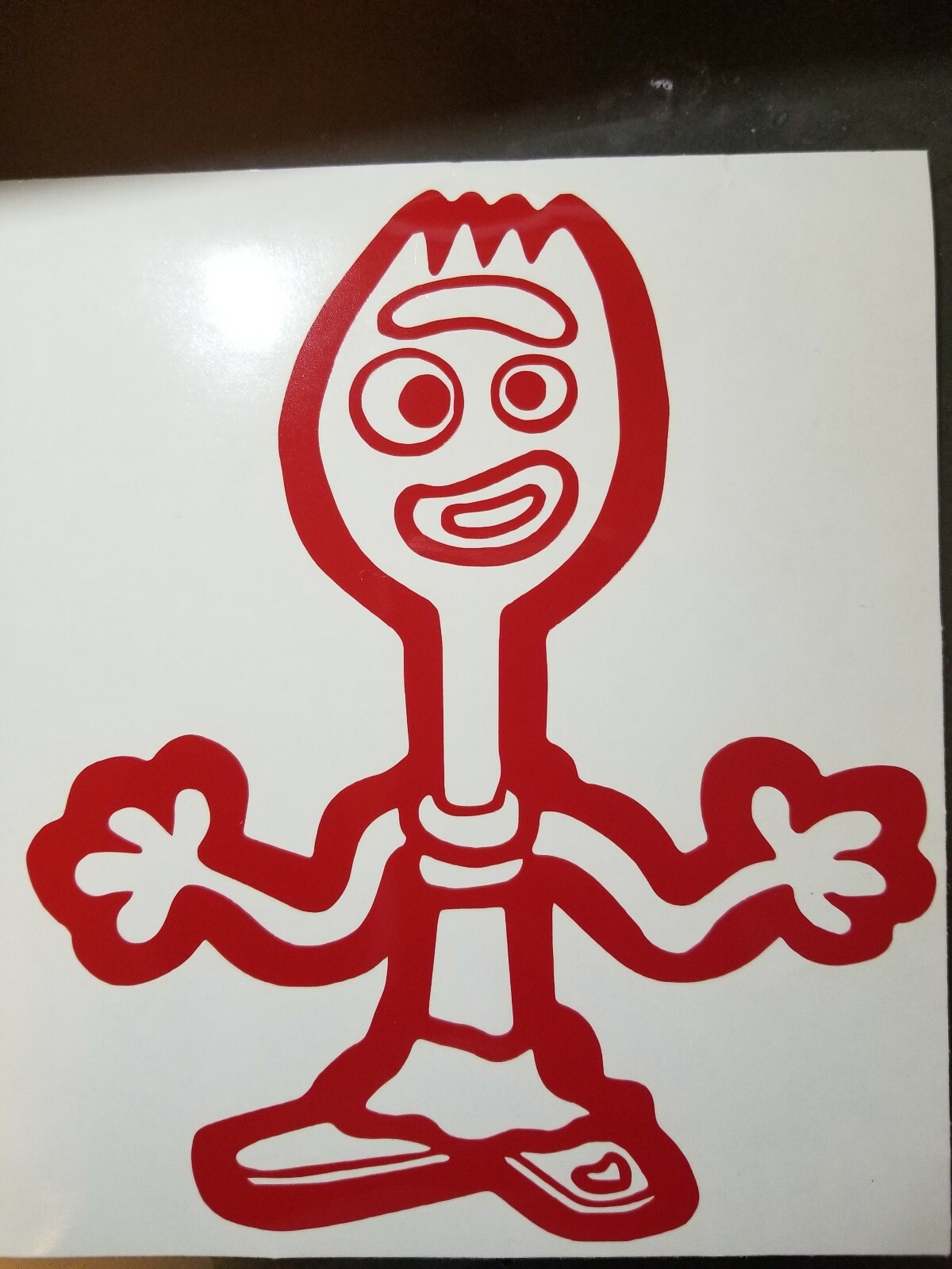 Forky – Disney Toy Story vinyl Window car Decal/Sticker