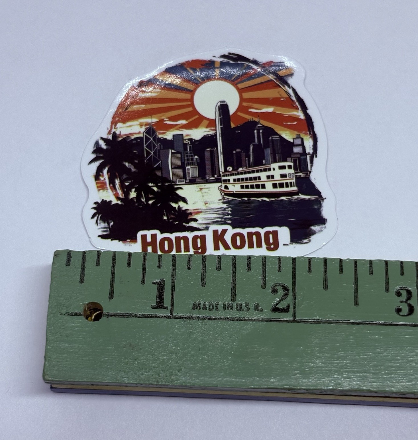 Hong Kong Sticker Travel City Harbor Skyline Tour Art Decal Vinyl Souvenir Tc9