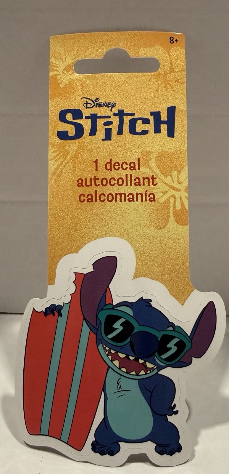 Disney Stitch With Surf Board ~ Custom Vinyl Decal ~ Approx 3” ~ NEW