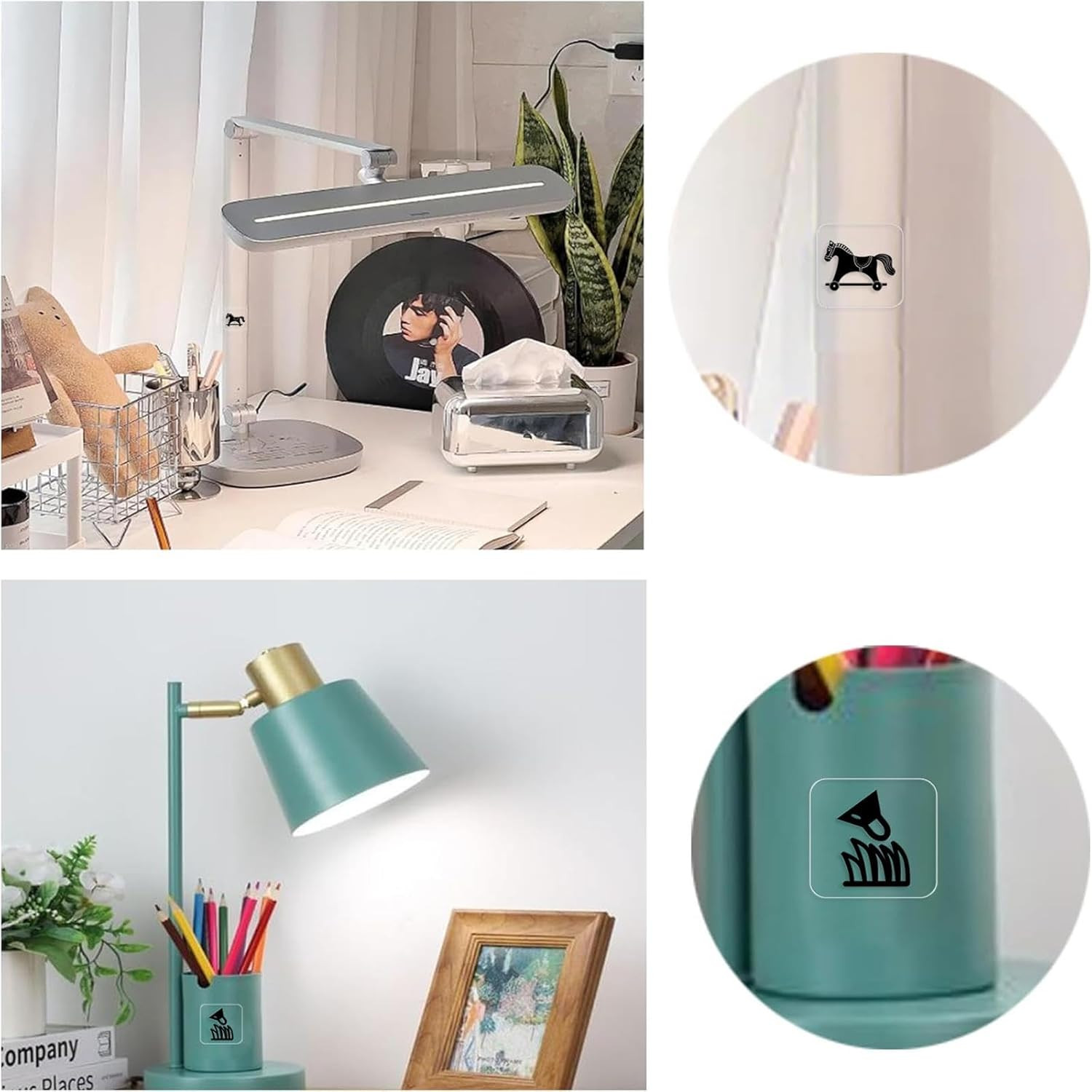 578PCS Light Switch Decals Transparent Light Switch Labels Stickers Waterproof S