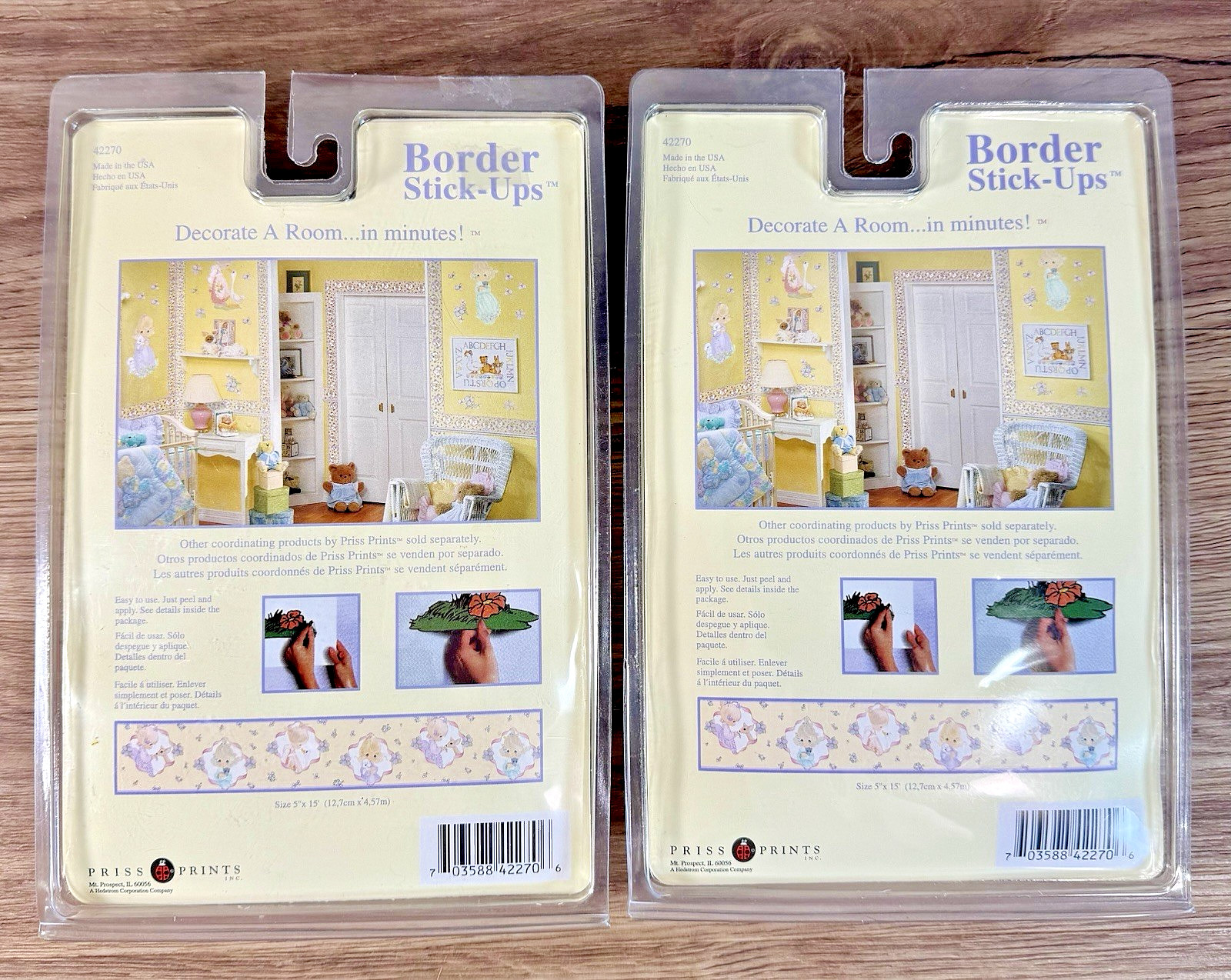 Vintage Precious Moments Nursery Wall Border 5”x15’ 1990s Baby Room Pastel Y2K