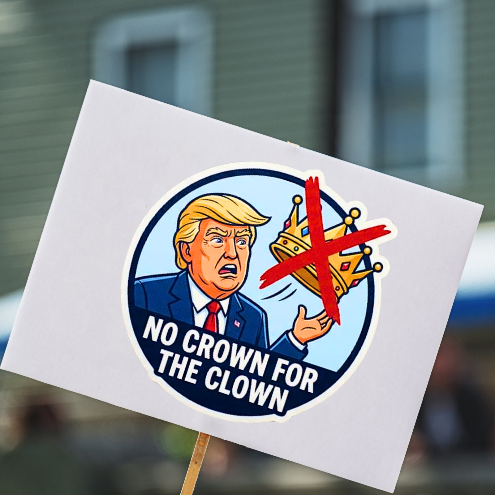 Anti Trump Stickers NO KINGS PROTEST Funny Waterproof Vinyl NEW 1/10/50/100